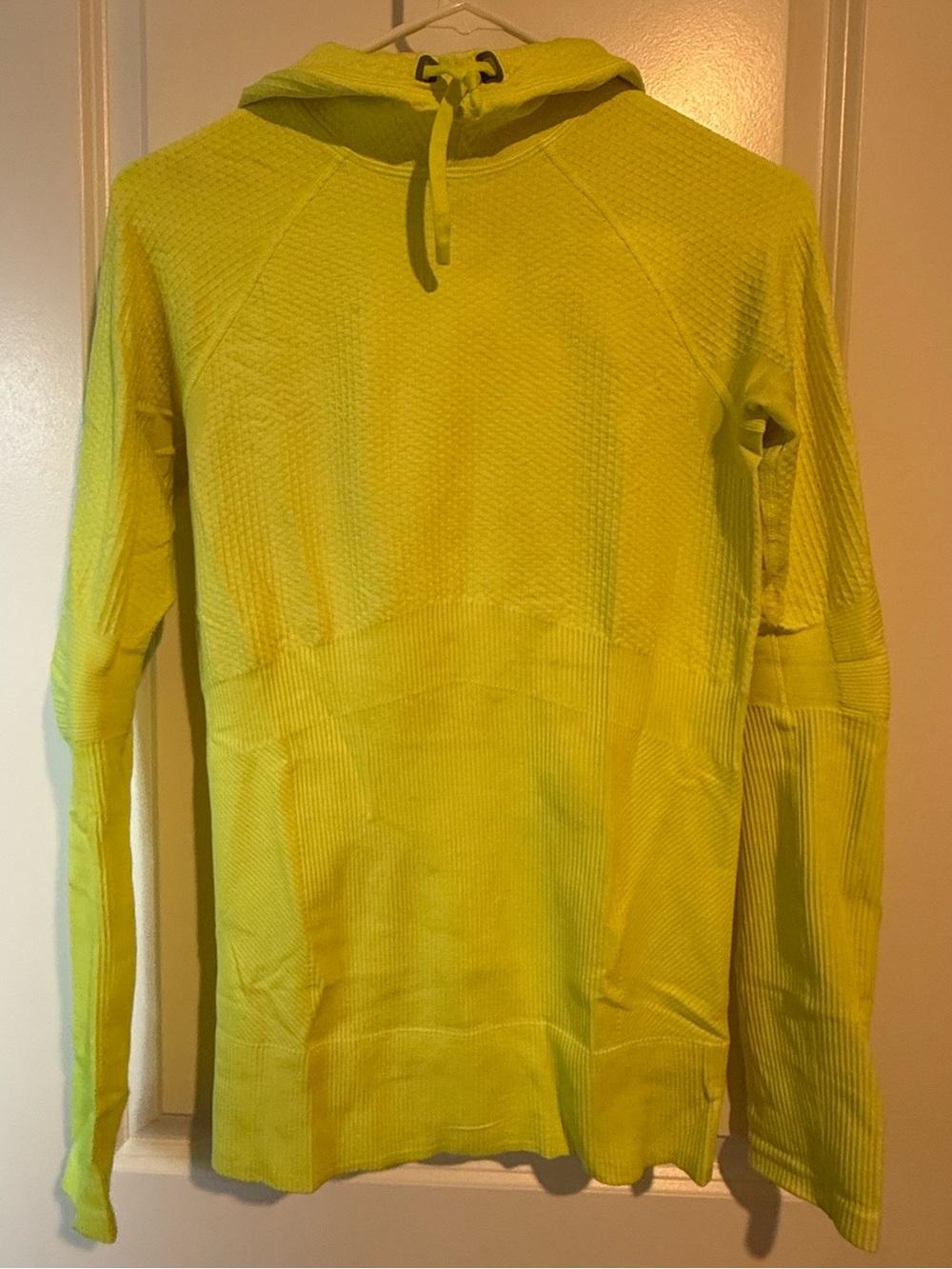 Nike Pro Hyperwarm Dri-FIT Seamless Running Hoodie Neon Yellow S